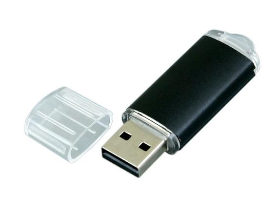 USB 2.0- флешка на 4 Гб с прозрачным колпачком