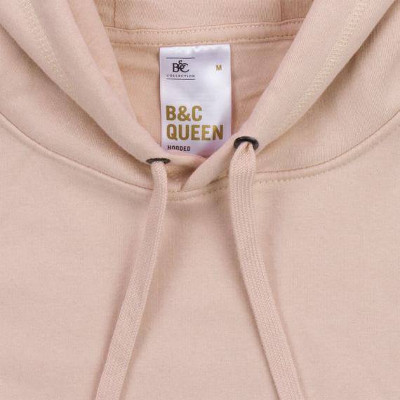 Толстовка с капюшоном женская Queen, розовая, размер XS