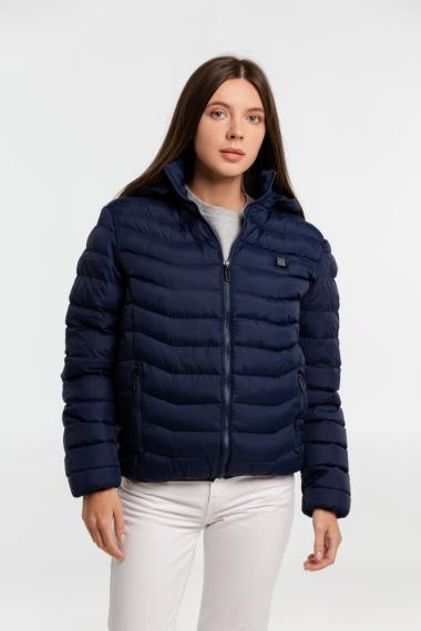 Куртка с подогревом Thermalli Chamonix темно-синяя, размер S