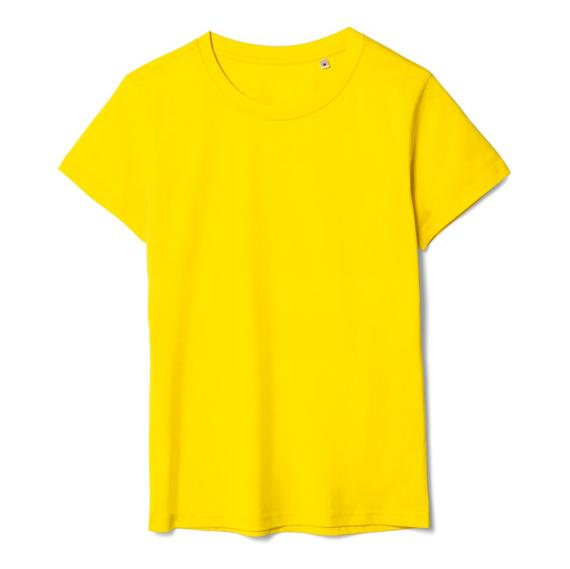 Футболка женская T-bolka Lady желтая, размер L