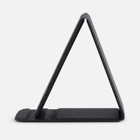 Подставка для смартфона с беспроводной зарядкой Kickstand, серая