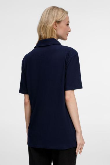 Рубашка поло унисекс Senti, темно-синяя, размер S