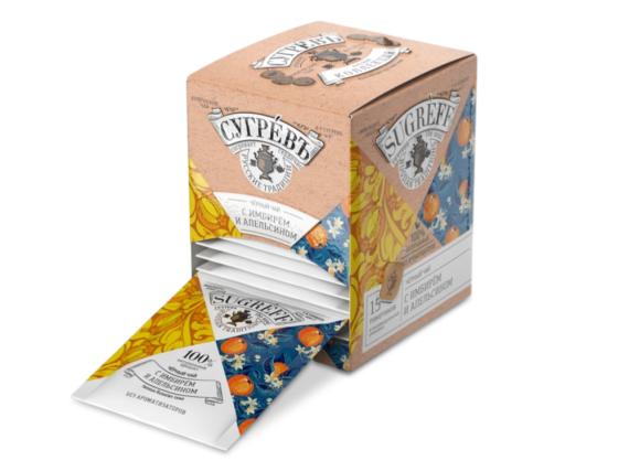 Чёрный чай «С имбирем и апельсином» в индивидуальных саше