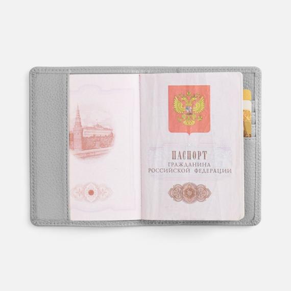 Обложка для паспорта Unison, серая