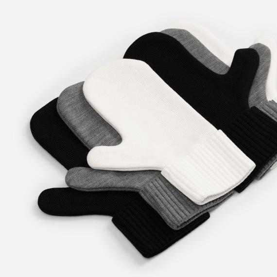 Варежки Yong, серые, размер S/M