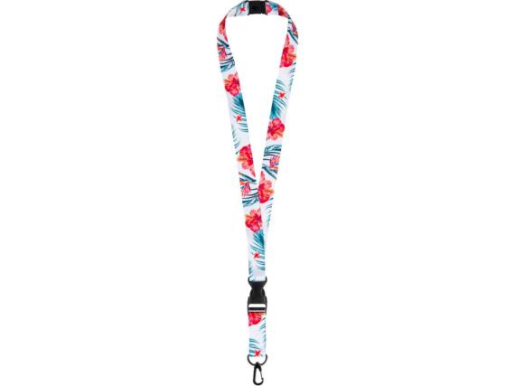 Ланъярд под сублимацию с карабином, межуровневым замком и замком обрыва, 2 см