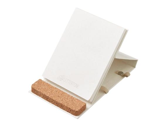 Блокнот А6 «Milky S» с подставкой из пробки