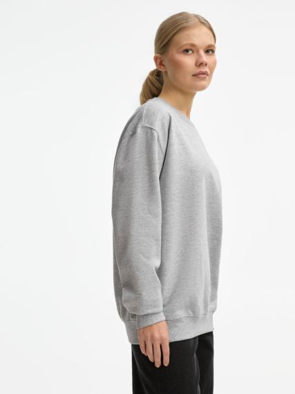 Свитшот унисекс Columbia, серый меланж, размер L