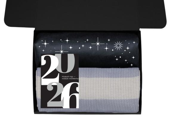 Подарочный набор «Re:Warm» с пледом, термосом и свечой