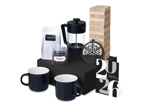 Подарочный набор «Re:Together» с френчпрессом, кружками и дженгой