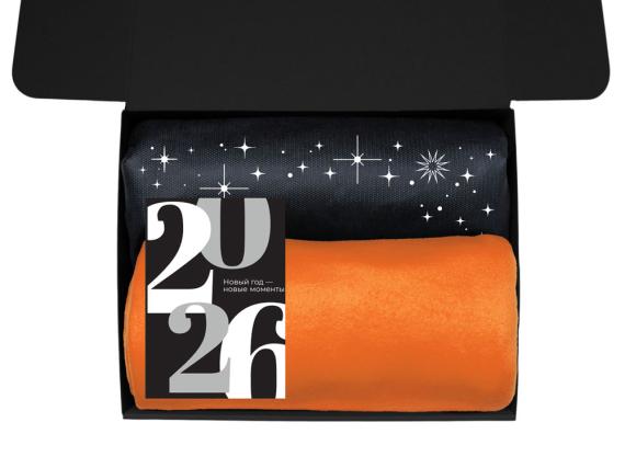 Подарочный набор «Re:Moments» с пледом, френчпрессом и медом