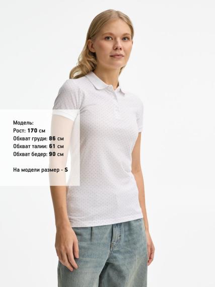 Рубашка поло женская Brandy Women белый/темно-синий, размер XXL