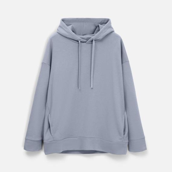 Худи унисекс H2, серое, размер XS/S