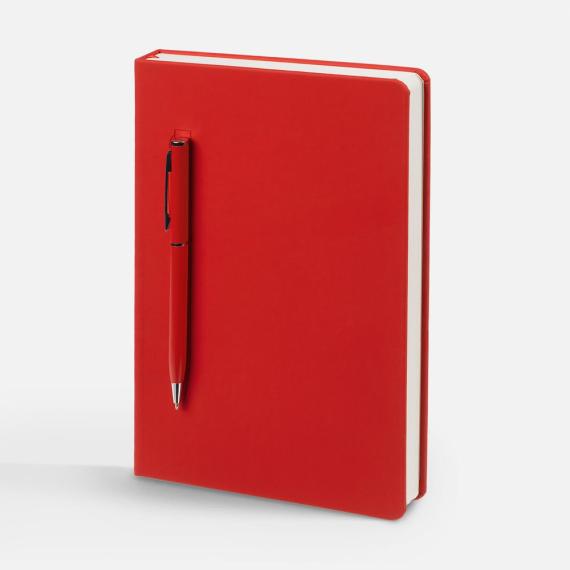 Ежедневник Magnet Shall с ручкой, красный