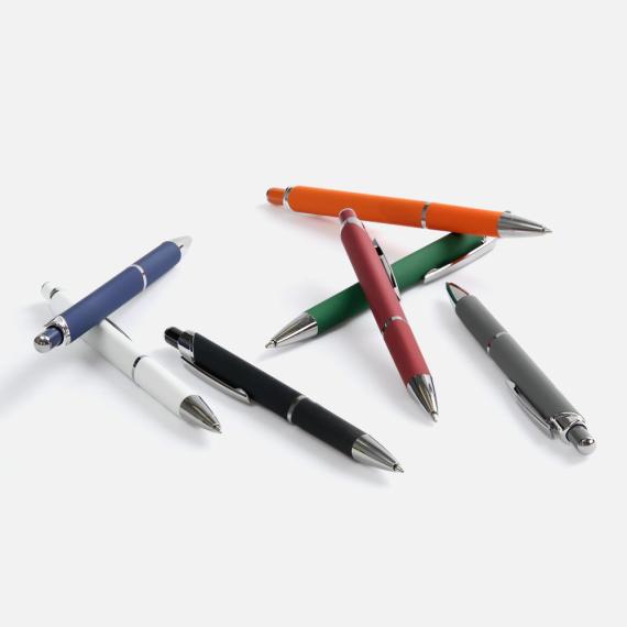 Ручка шариковая Chromos Soft Touch, оранжевая