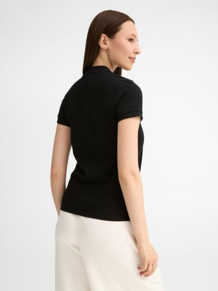 Рубашка поло женская People 210 черная, размер XL