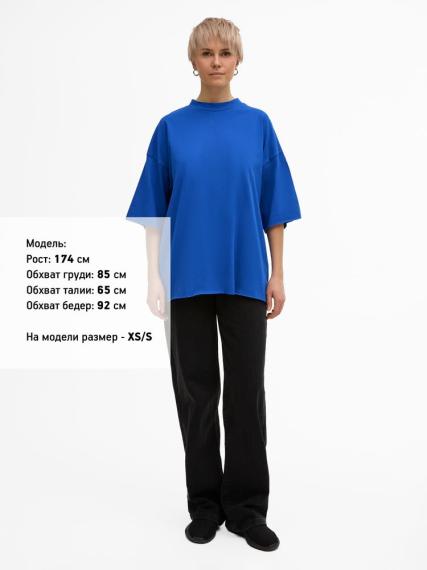 Футболка унисекс T1, синяя, размер XL/XXL