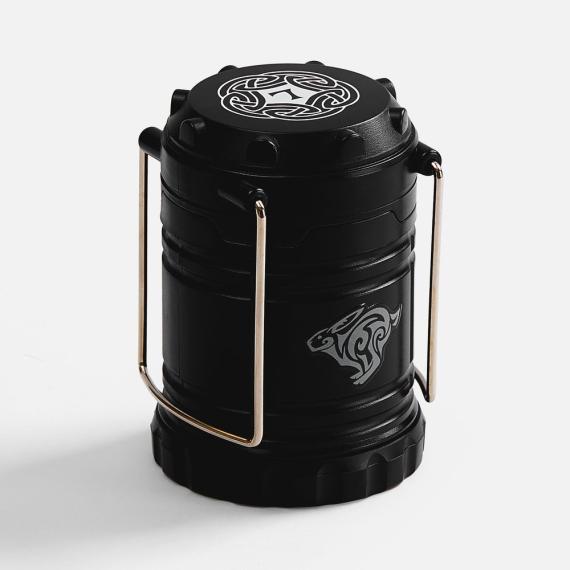 Кемпинговый фонарь с имитацией пламени Lindau Flame, черный