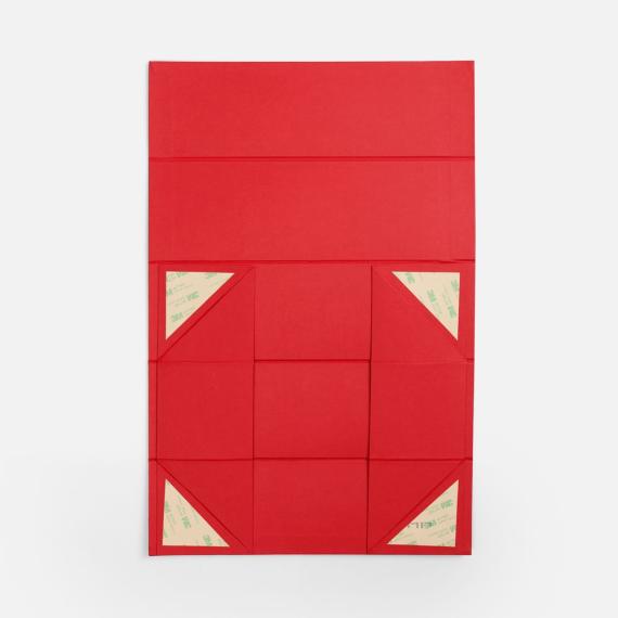 Коробка складная под бутылку Color Jacket Fold, красная