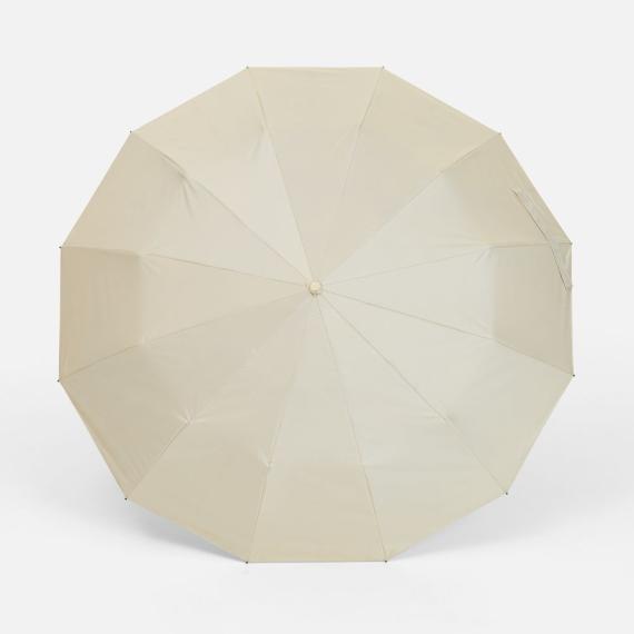 Зонт складной с УФ-защитой Ribstar, бежевый