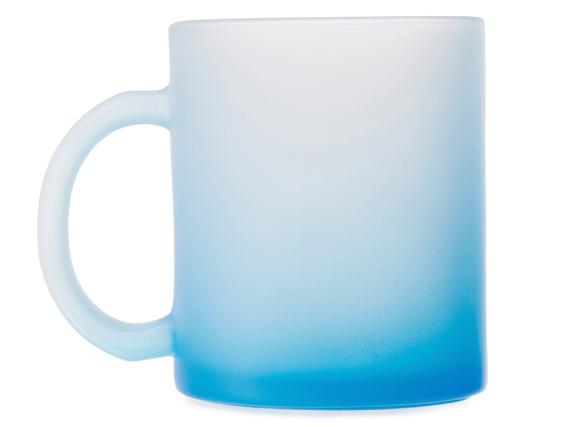 Стеклянная матовая кружка с градиентом для сублимации «Омбре»