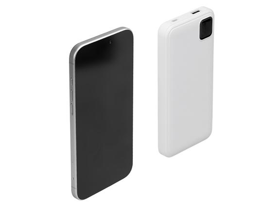 Внешний аккумулятор со встроенными кабелями «Фрэйм», 10000мач