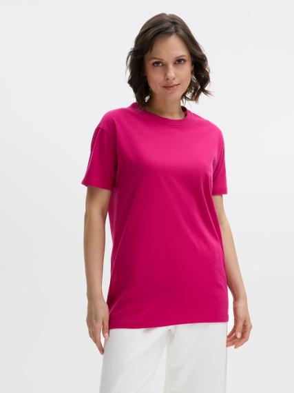 Футболка Regent 150 ярко-розовая (фуксия), размер M