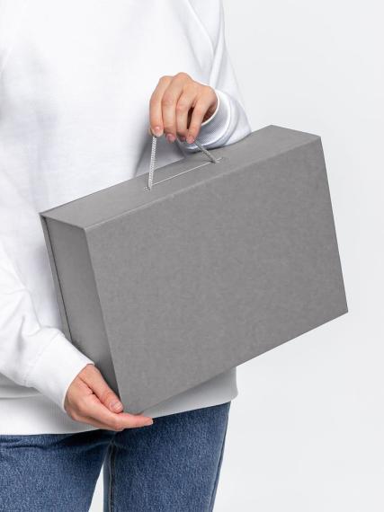 Коробка Case, подарочная, серая матовая