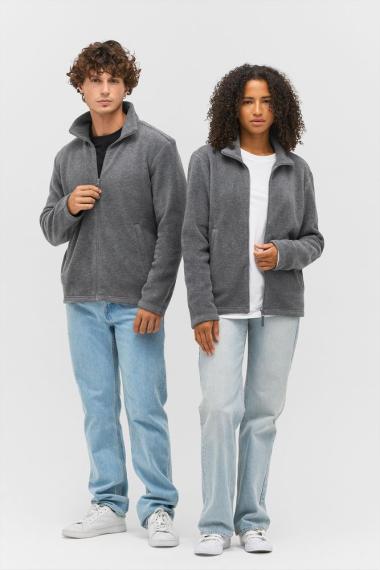 Куртка флисовая унисекс Nitro, серый меланж, размер S