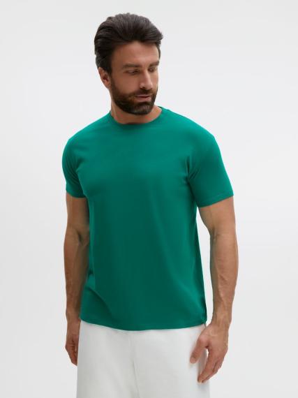 Футболка Regent 150 зеленая (изумрудная), размер L