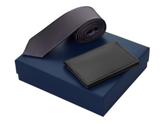 Подарочный набор Long River: обложка для паспорта, галстук